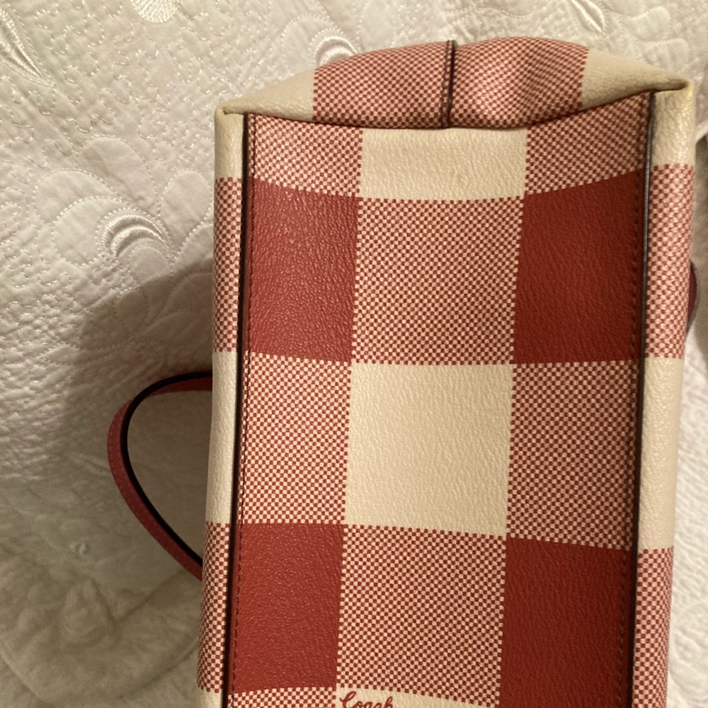 *** SOLD SOLD SOLD ***NWOT-COACH GINGHAM TOTE- signature - Picture 10 of 16